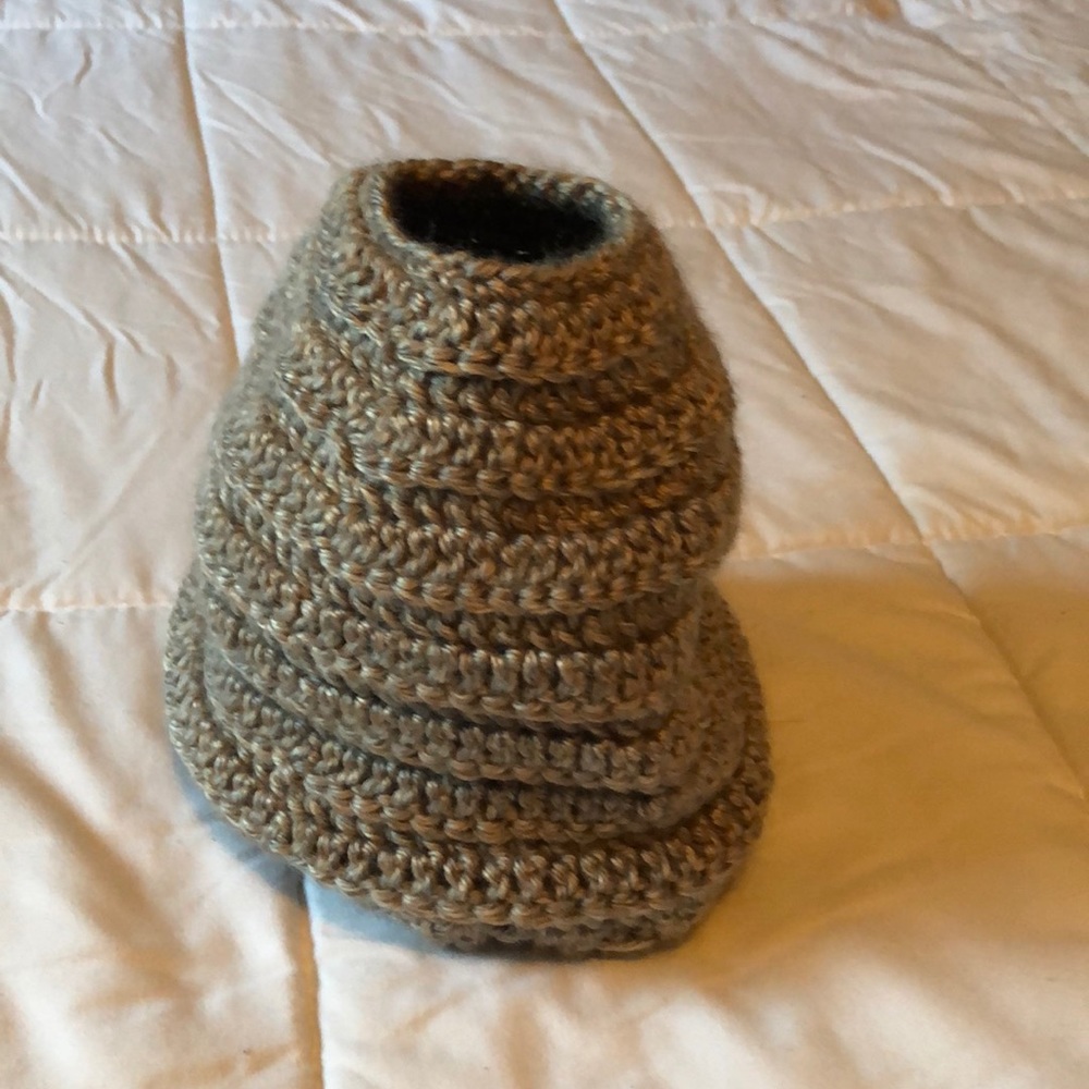 Knitted Beanie with Bun hole at the top